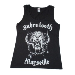 GIRLY DEBARDEUR  SABRE-TOOTH  LOGO 2  Black 