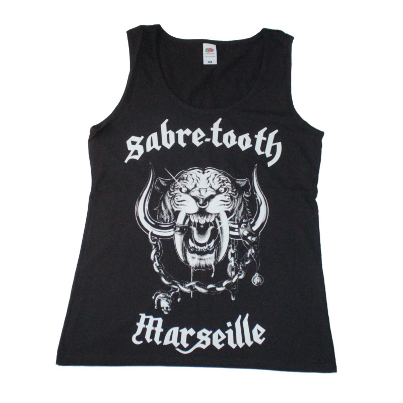 GIRLY DEBARDEUR  SABRE-TOOTH  LOGO 2  Black 