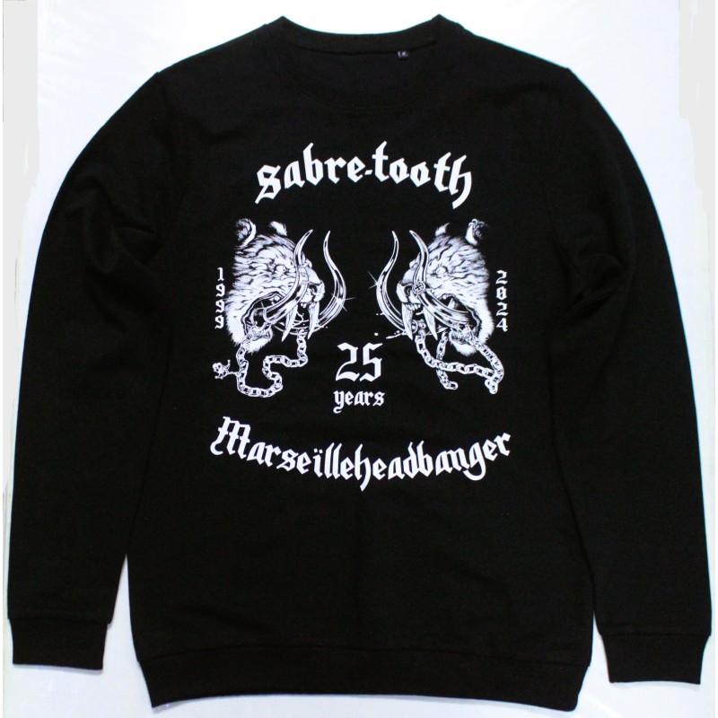 SWEAT-SHIRT SANS CAPUCHE  SABRE-TOOTH  25 Ans  Black 