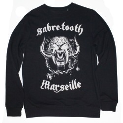SWEAT-SHIRT SANS CAPUCHE  SABRE-TOOTH  LOGO 2  Black 
