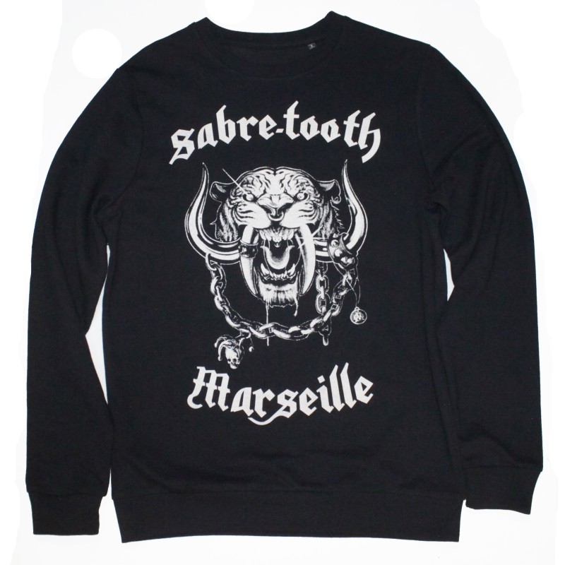 SWEAT-SHIRT SANS CAPUCHE  SABRE-TOOTH  LOGO 2  Black 