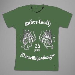 TEE-SHIRT  SABRE-TOOTH  25 Ans  Army Green 