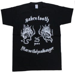 TEE-SHIRT  SABRE-TOOTH  25 Ans  Black 