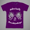 TEE-SHIRT  SABRE-TOOTH  25 Ans  Purple 