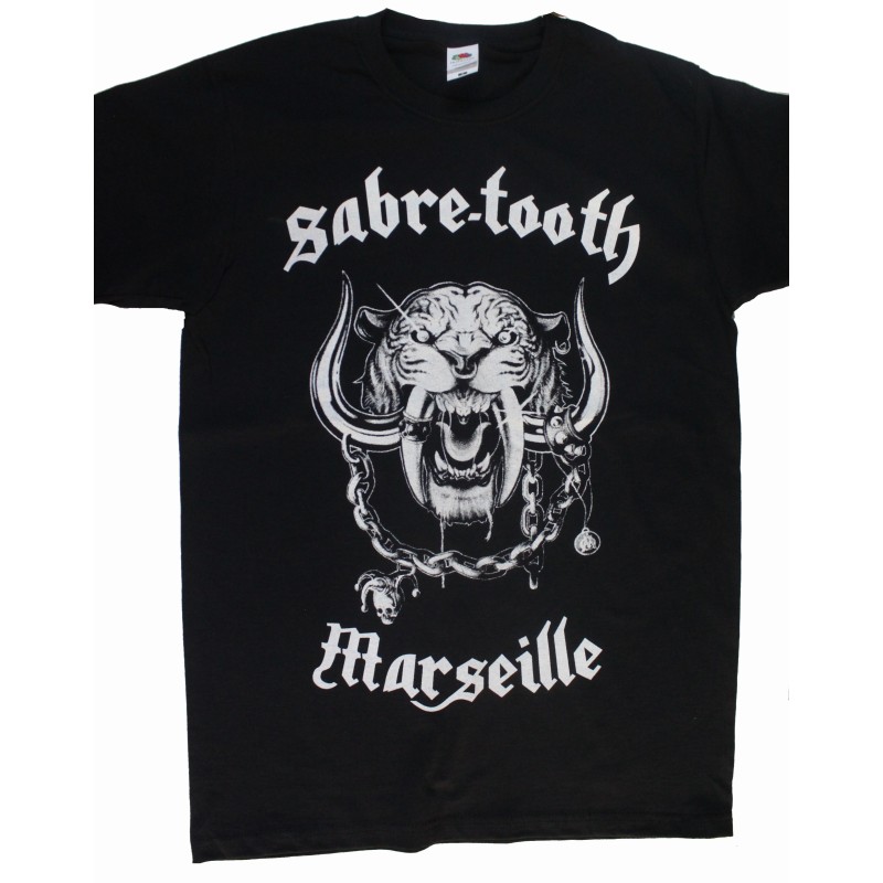 TEE-SHIRT  SABRE-TOOTH  LOGO 2  Black 